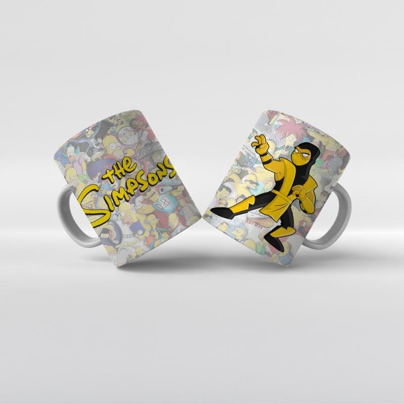 Baskılı Kupa Bardak The Simpsons Karakterleri - Y10
