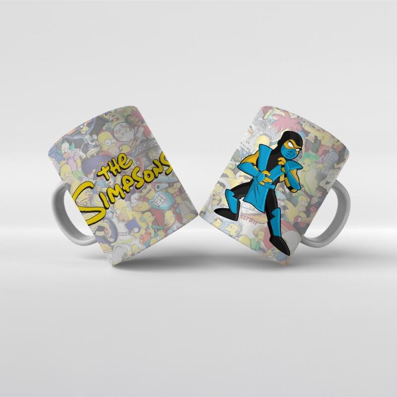 Baskılı Kupa Bardak The Simpsons Karakterleri - Y11