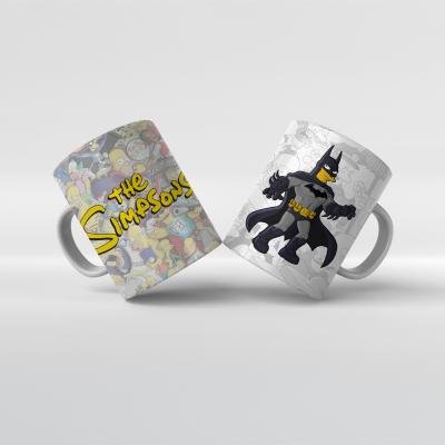 Baskılı Kupa Bardak The Simpsons Karakterleri - Y13