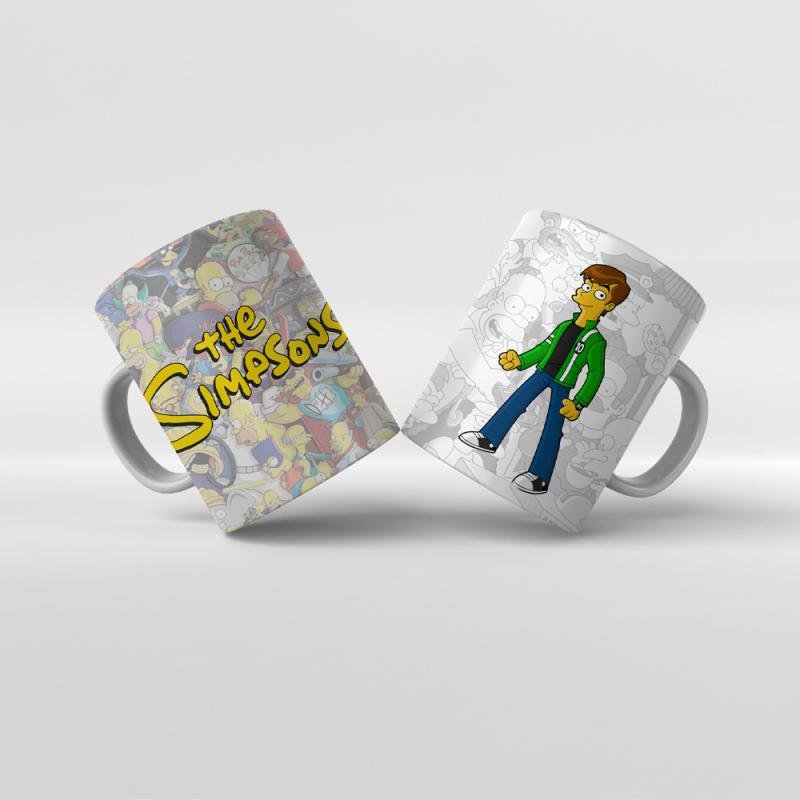 Baskılı Kupa Bardak The Simpsons Karakterleri - Y14