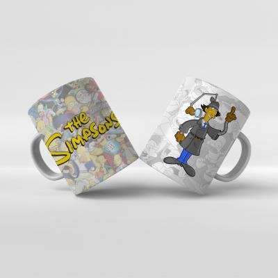 Baskılı Kupa Bardak The Simpsons Karakterleri - Y17