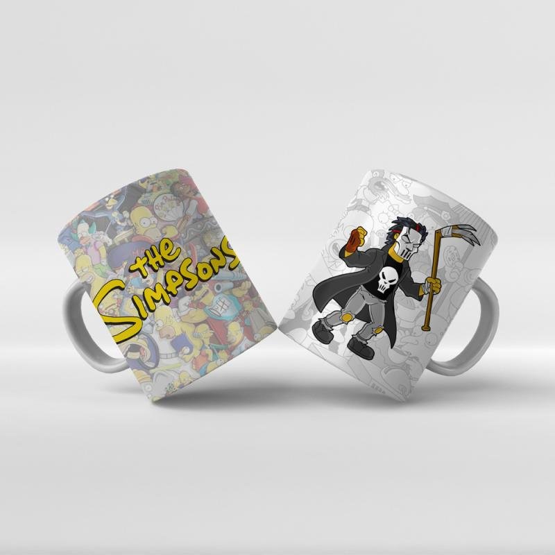 Baskılı Kupa Bardak The Simpsons Karakterleri - Y18