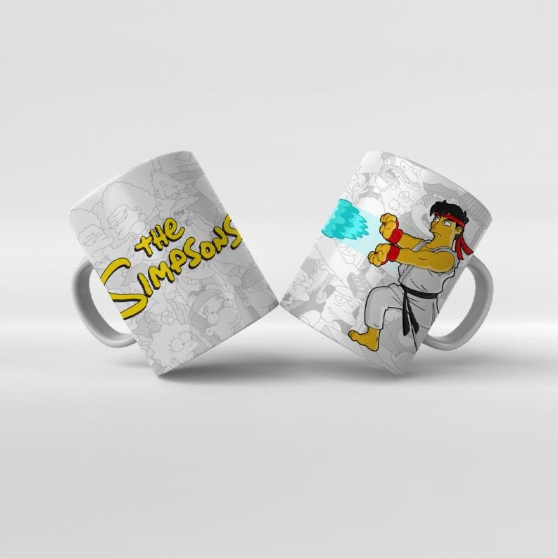 Baskılı Kupa Bardak The Simpsons Karakterleri - Y2
