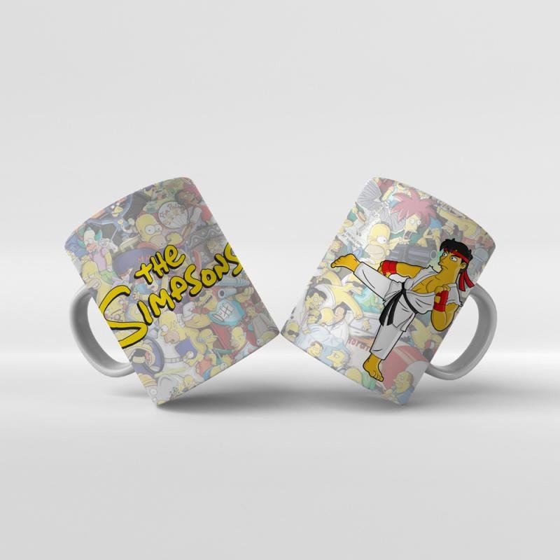 Baskılı Kupa Bardak The Simpsons Karakterleri - Y7