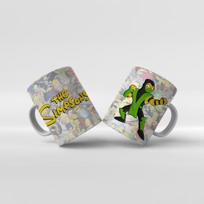 Baskılı Kupa Bardak The Simpsons Karakterleri - Y9