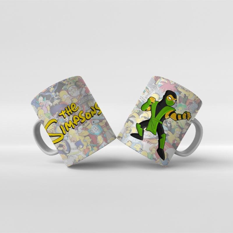 Baskılı Kupa Bardak The Simpsons Karakterleri - Y9