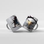 Baskılı Kupa Bardak Kartal Hayvan Temaları - 11