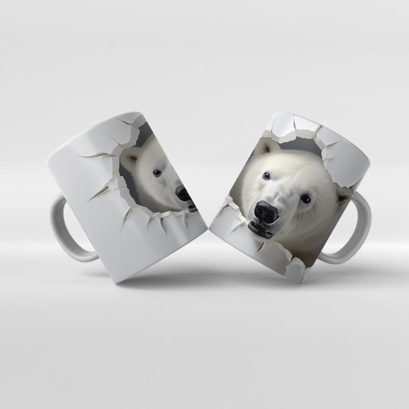 Baskılı Kupa Bardak Hayvan Temaları - 14