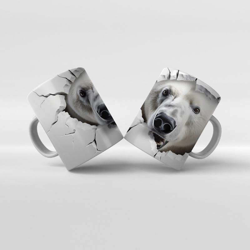 Baskılı Kupa Bardak Hayvan Temaları - 15