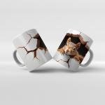 Baskılı Kupa Bardak Hayvan Temaları - 19