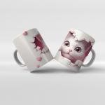 Baskılı Kupa Bardak Sevimli Kedi - 11