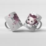 Baskılı Kupa Bardak Sevimli Kedi - 16