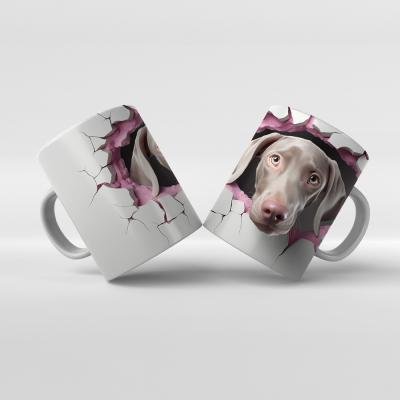 Baskılı Kupa Bardak Sevimli Köpekler - K22