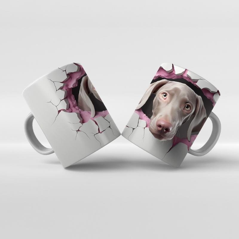 Baskılı Kupa Bardak Sevimli Köpekler - K22