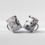 Baskılı Kupa Bardak Sevimli Köpekler - K03