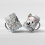 Baskılı Kupa Bardak Sevimli Köpekler - K08