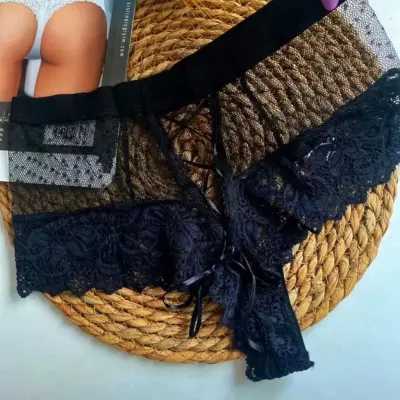 Siyah Kadın Puanlı Külot Margarita-k1005